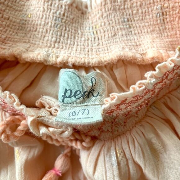 Peek Smocked Heart Print Blouse - Picture 6 of 6